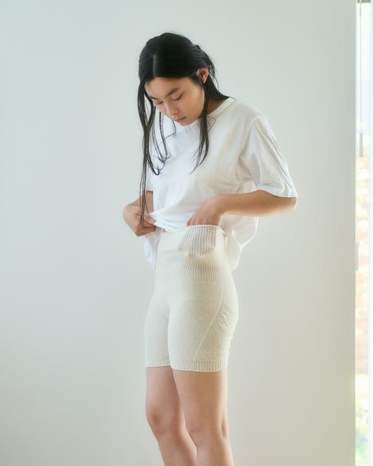 シルクそよ風はらぱん(腹巻パンツ)ショートタイプ