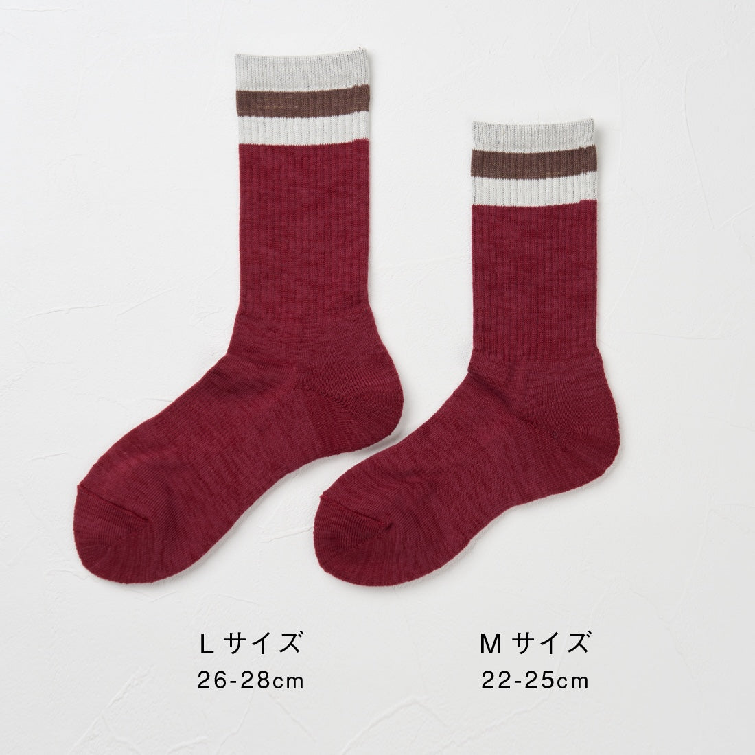 ウール&コットン アウトドアソックス