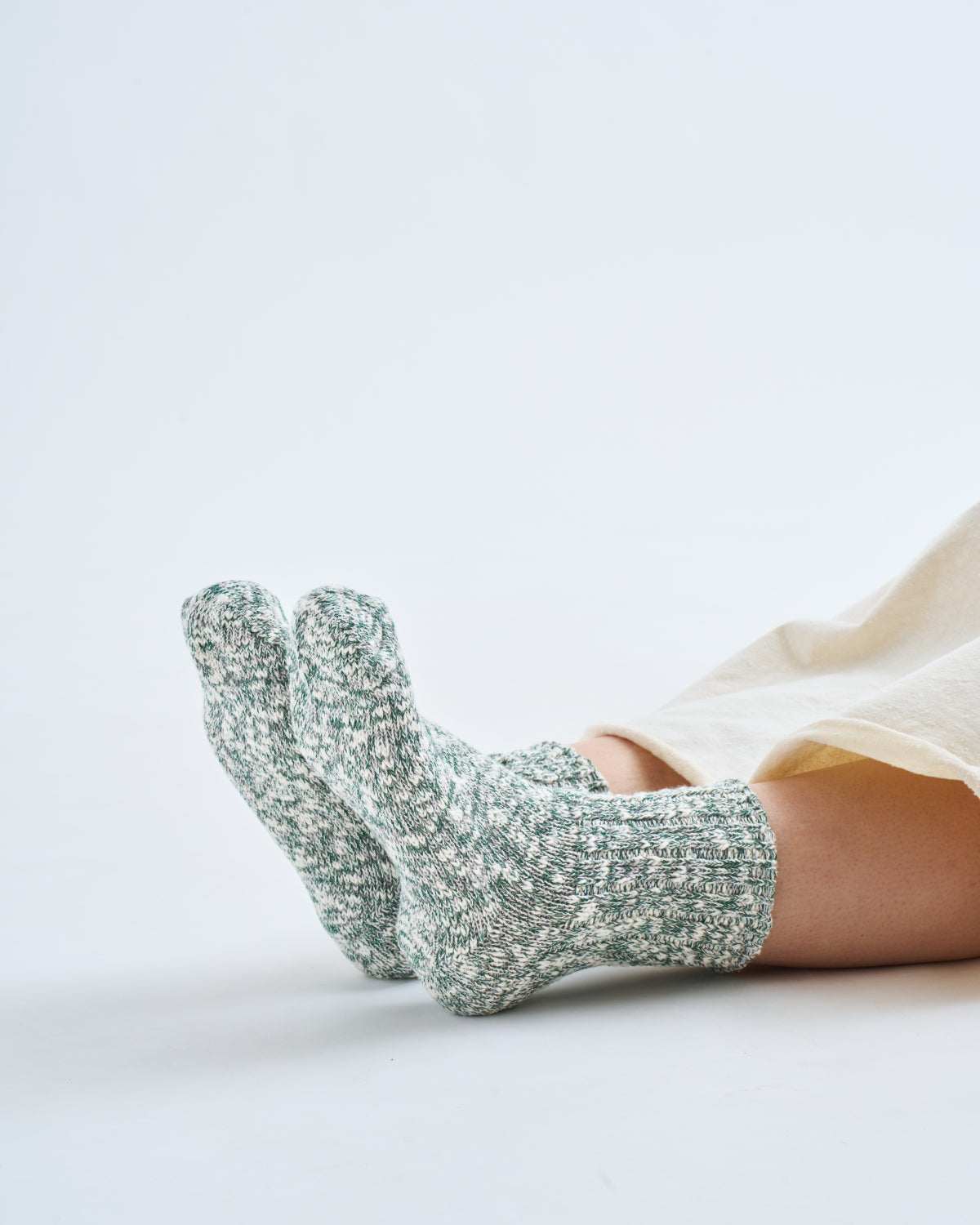 ざっくりスラブコットンソックス