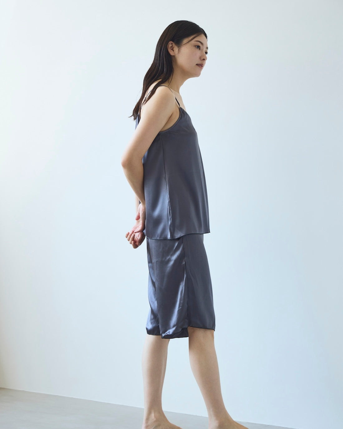 リラックスタイムに着たいシルクペチコートパンツ*