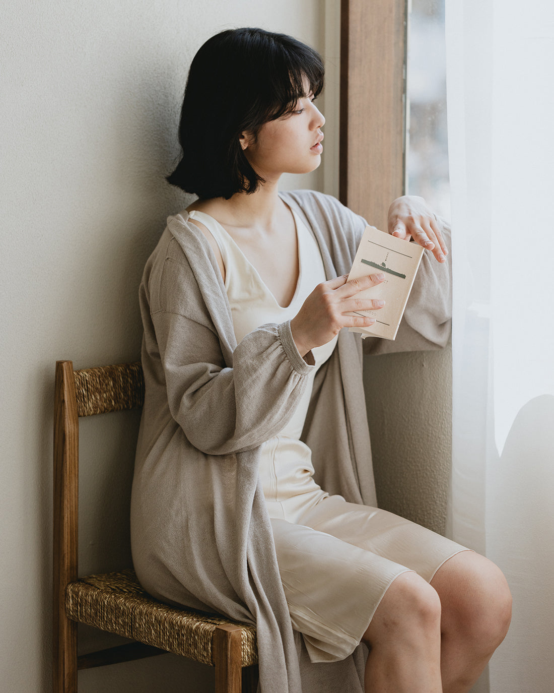 リラックスタイムに着たいシルクペチコートパンツ*